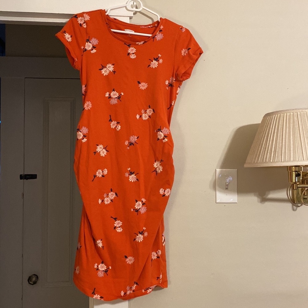 Summer maternity dress. Cotton/spandex combo fabric. Old Navy, Size M